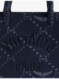 Zadig&Voltaire Angel branded denim tote bag, UK version