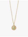 Astley Clarke 18ct gold turquoise pendant necklace, imported from the UK