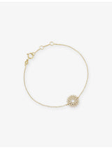 selfridges Astley Clarke Rising Sun 14ct Yellow Gold 0.145ct Diamond Bracelet- Buy online at McGrocer