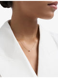 Astley Clarke 14ct gold pearl pendant necklace, imported from the UK