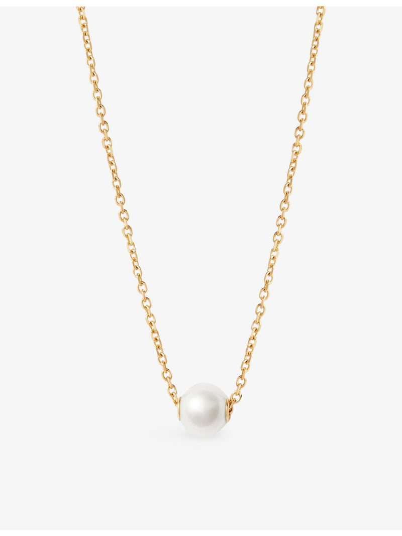 Astley Clarke 14ct gold pearl pendant necklace, imported from the UK