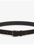 BOSS suede belt with logo-engraved buckle, UK version
