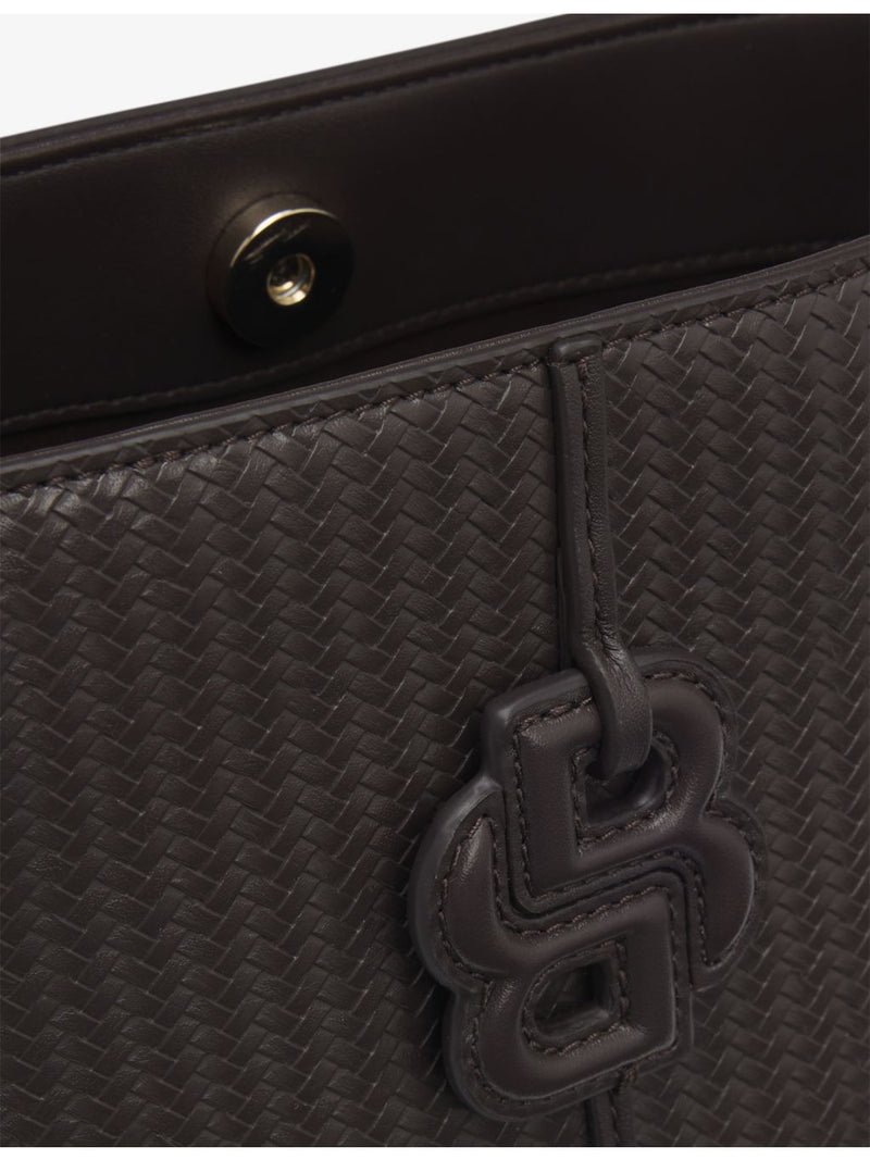 BOSS faux-leather bucket bag with double B logo - British product