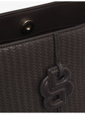BOSS faux-leather bucket bag with double B logo - British product
