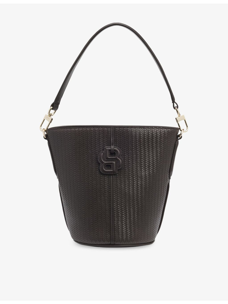 BOSS faux-leather bucket bag with double B logo - British product