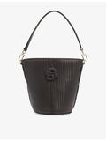 BOSS faux-leather bucket bag with double B logo - British product