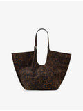 AllSaints suede tote bag Ara Leppo leopard print, UK version