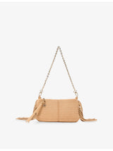 selfridges Maje Miss M Raffia Shoulder Bag- Buy online at McGrocer