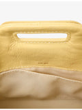 Maje mini crackled leather bag with gold-tone hardware, imported from the UK
