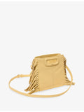 Maje mini shoulder bag in leather with chain strap, imported from the UK