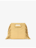 Maje mini shoulder bag in leather with chain strap, imported from the UK