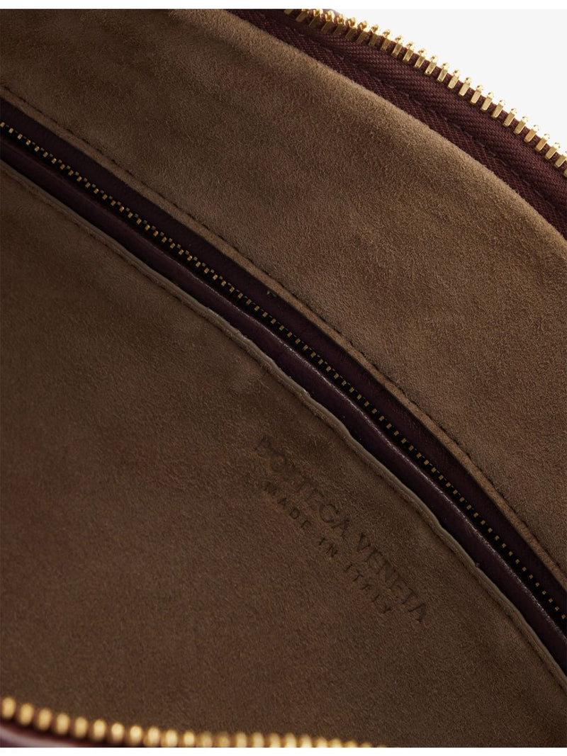 Bottega Veneta medium leather shoulder bag with polished finish (British brand)