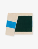 Woven-stripe cotton bath mat 50cm x 80cm - British product