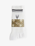 Pack of three logo-embroidered cotton socks, UK version