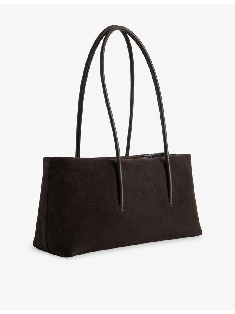 DeMellier Stockholm suede shoulder bag, imported from the UK