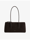 DeMellier Stockholm suede shoulder bag, imported from the UK