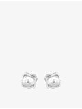 Boucheron Pivoine 18ct white gold 0.30ct diamond earrings, imported from the UK