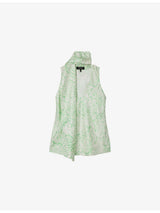 selfridges Whistles Abstract-Print Scarf Silk Top- Buy online at McGrocer