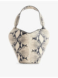 KHAITE mini python-embossed leather tote bag - British product