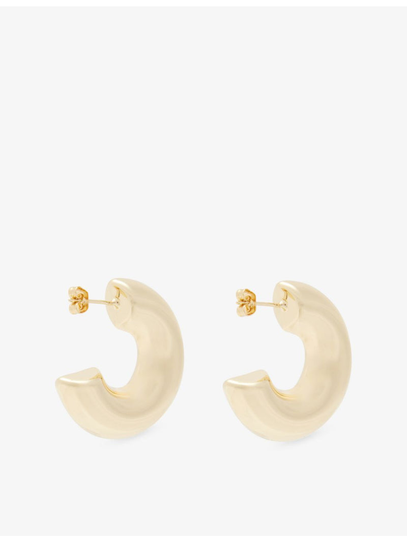 Liza Gozlan 18ct gold-plated brass hoop earrings - British product