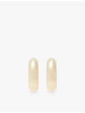 Liza Gozlan 18ct gold-plated brass hoop earrings - British product