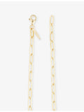 Lisa Gozlan paperclip chain necklace 46.5cm, gold plated sterling silver - British product