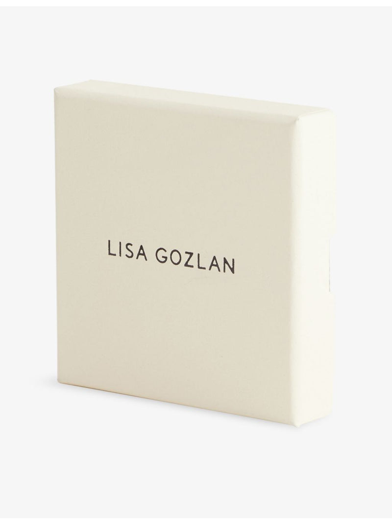 Lisa Gozlan paperclip chain necklace 46.5cm, gold plated sterling silver - British product