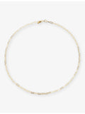 Lisa Gozlan paperclip chain necklace 46.5cm, gold plated sterling silver - British product