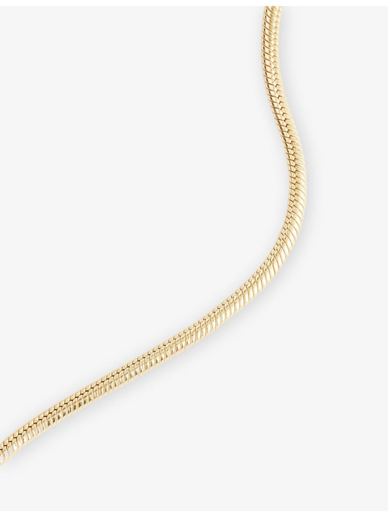 Lisa Gozlan gold-plated snake chain bracelet 20.5cm, UK version