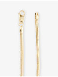 Lisa Gozlan gold-plated snake chain bracelet 20.5cm, UK version