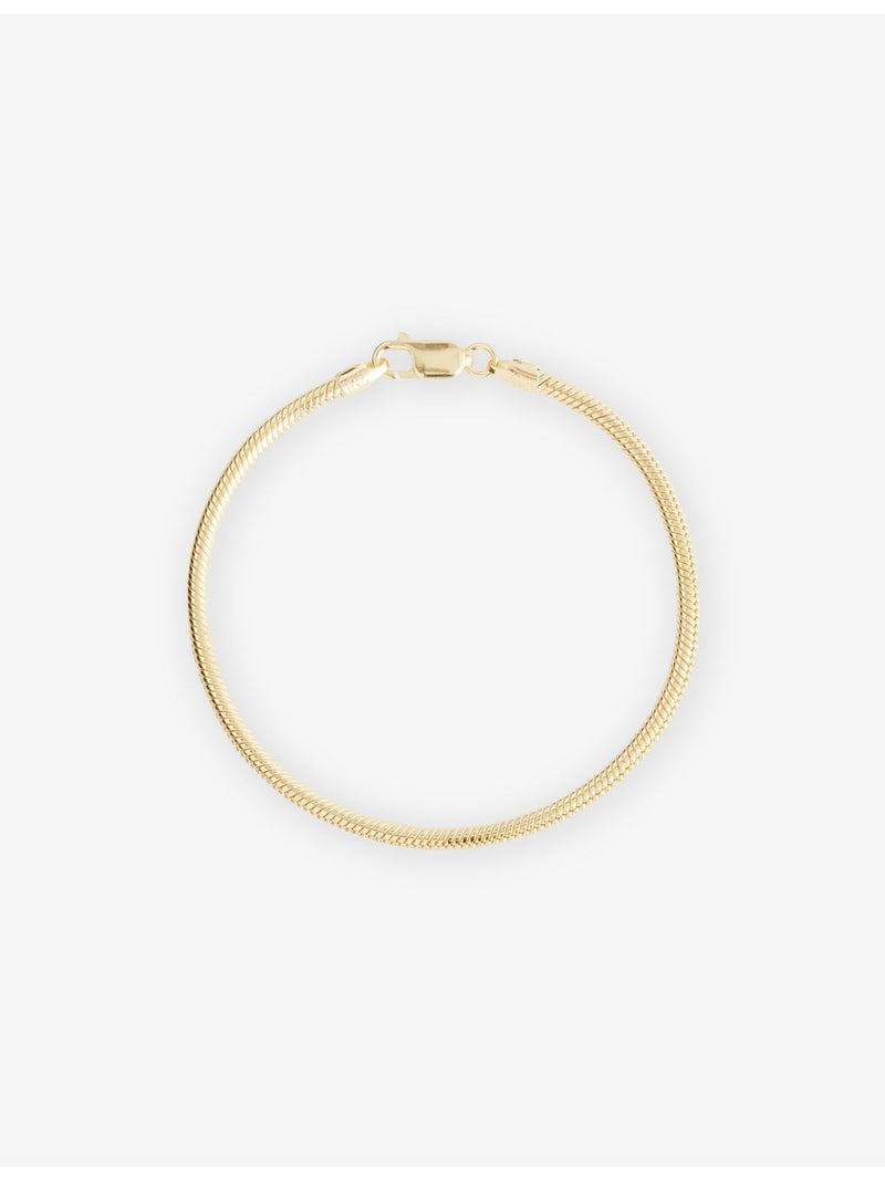 Lisa Gozlan gold-plated snake chain bracelet 20.5cm, UK version
