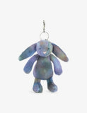 Jellycat soft bag charm bunny 18cm, imported from the UK