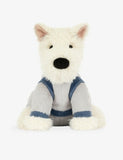 Jellycat soft toy Munro Scottie Dog Space Outfit 23cm - British product