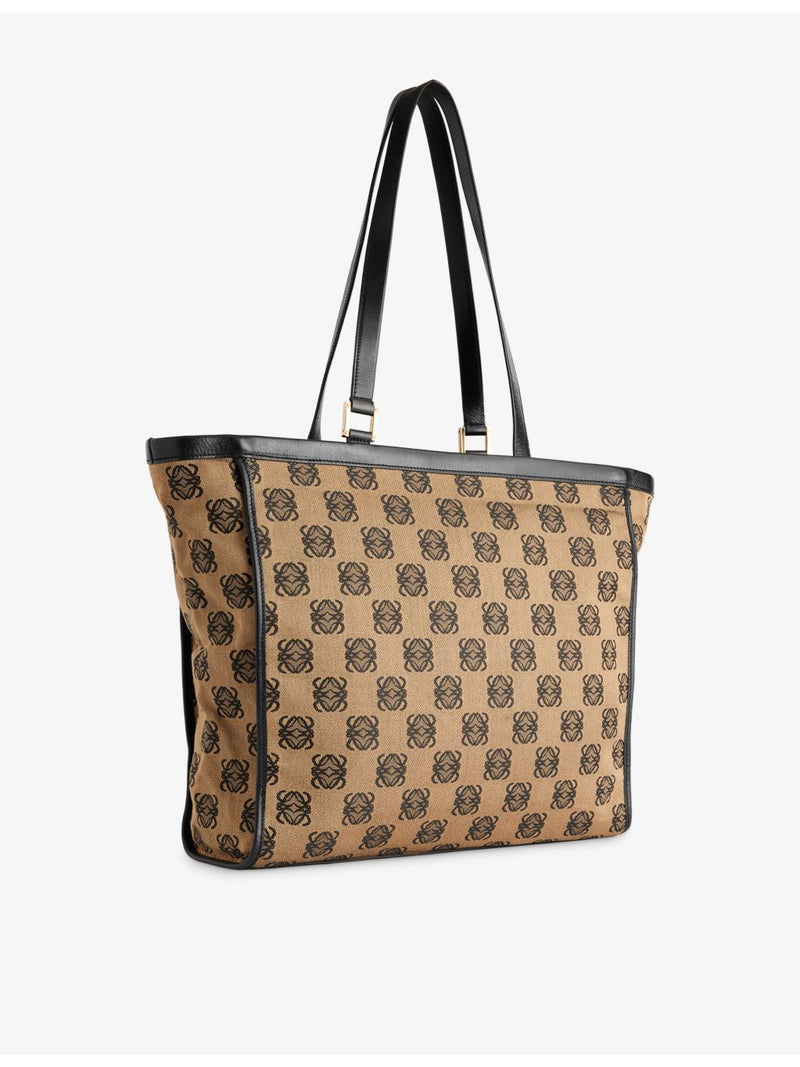 Loewe pre-loved Anagram canvas tote bag, imported from the UK