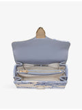 Aspinal of London Mayfair embroidered raffia mini bag, imported from the UK