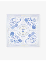 selfridges Aspinal of London Signature Silk Scarf 90cm- Buy online at McGrocer