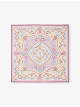 selfridges Aspinal of London Signature Silk Scarf 90cm Square- Buy online at McGrocer