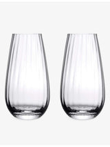 selfridges NUDE Round Up Set of Two Long Drink Glasses- Buy online at McGrocer