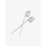 selfridges Gohar World Swirl Set of Two Sterling Silver-Plated Metal Cocktail Picks- Buy online at McGrocer