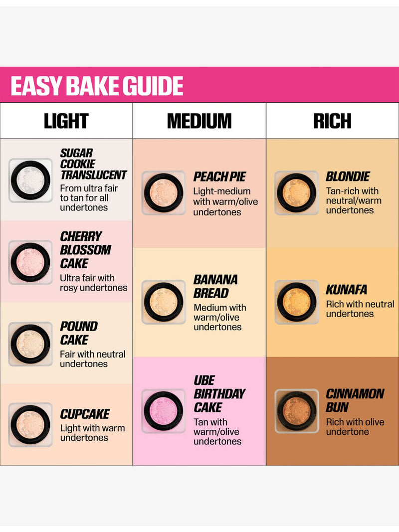 Huda Beauty Easy Bake loose powder 20g (British brand)