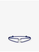 selfridges Chaumet Bee de Chaumet 18ct White Gold Diamond Cord Bracelet- Buy online at McGrocer
