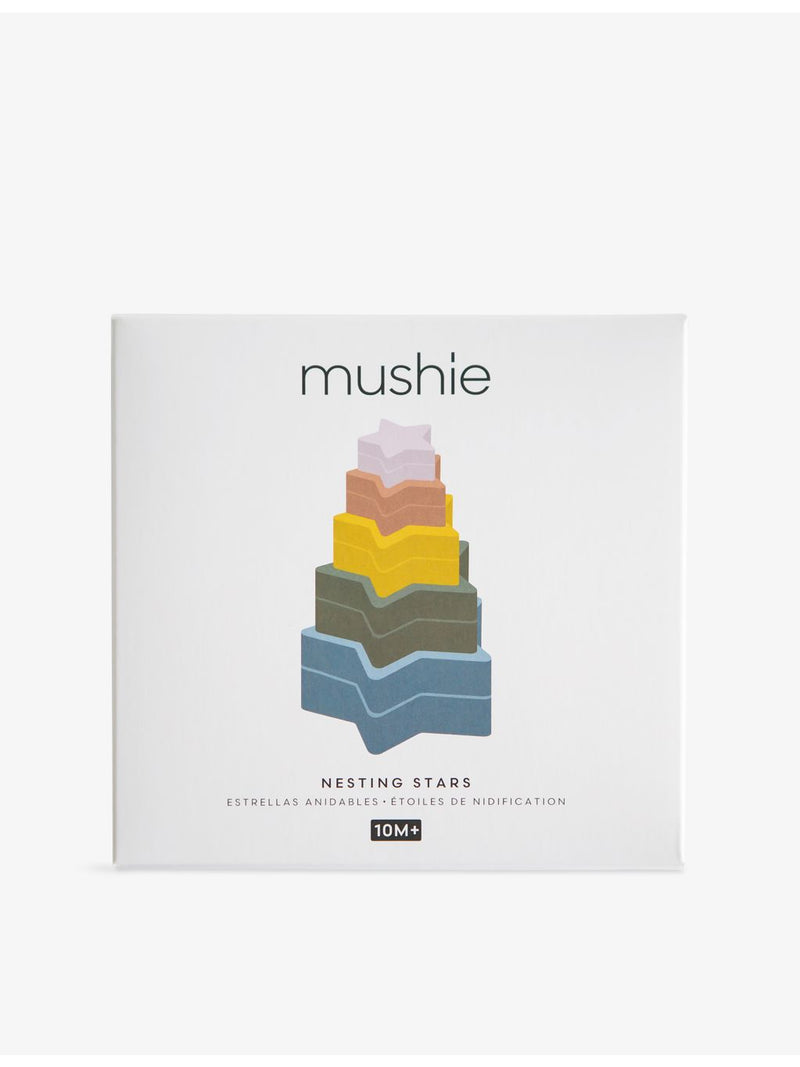 Mushie nesting stars stacking toy in multicolour, imported from the UK
