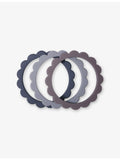 Mushie silicone teething bracelets flower 3 pack (British brand)