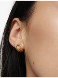 Monica Vinader 18ct gold vermeil huggie earrings (British brand)