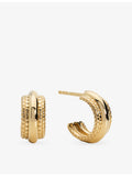 Monica Vinader 18ct gold vermeil huggie earrings (British brand)