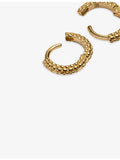 Monica Vinader huggie earrings in 18ct yellow gold vermeil, UK version