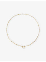 selfridges Monica Vinader Alta Textured 18ct Yellow Gold Vermeil Chain Necklace- Buy online at McGrocer