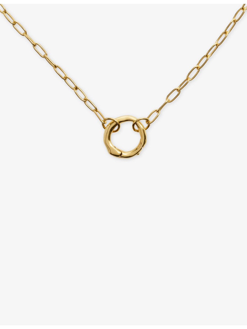 Monica Vinader 18ct yellow gold vermeil charm necklace 48cm, UK version