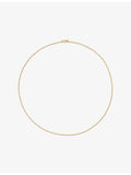 Monica Vinader textured 18ct yellow gold vermeil chain necklace - British product