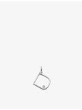 Monica Vinader Initial D solitaire lab-grown diamond pendant, sterling silver (British brand)